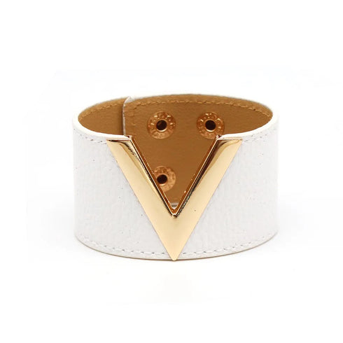 Europe Crack Leather Bracelet For Women Femme Punk Style Soft Jewellery